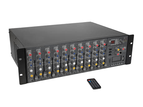 OMNITRONIC RM-1422FXA USB-räkkimikseri