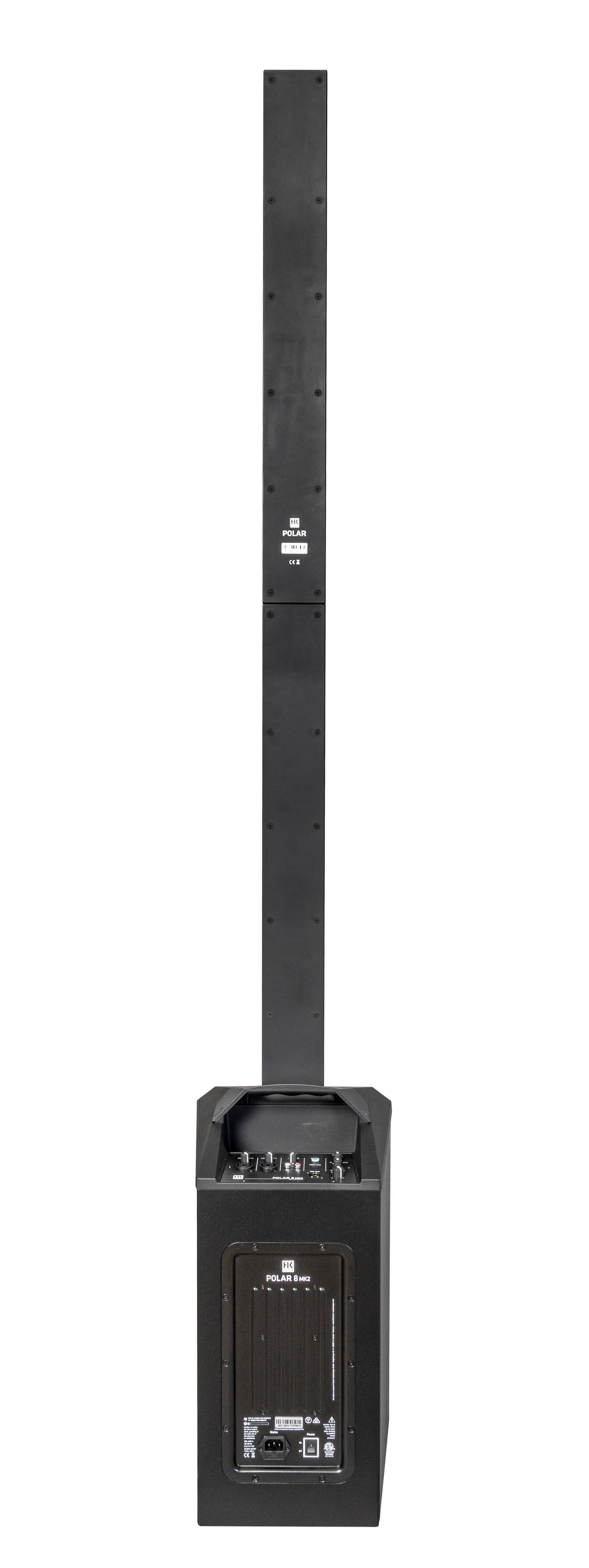 HK Audio POLAR 8 MK2 aktiivinen pylvö-PA-järjestelmä 1200W med Bluetooth (Sort)