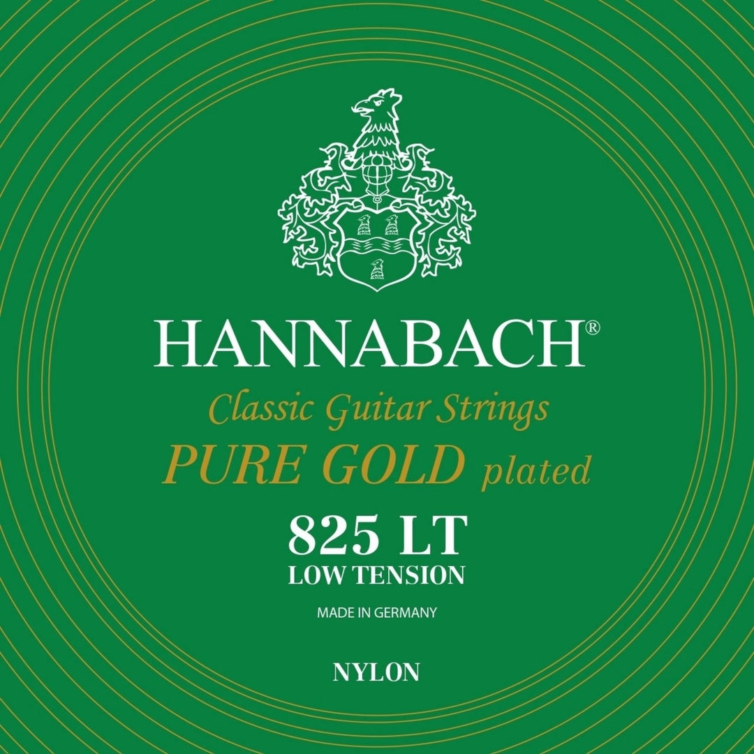 Hannabach-kielet klassiselle kitaralle Serie 825 Low tension specialized gold plated - Set low