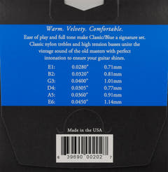 Augustine Strings for classic Kitarat Classic Label - Set Classic Blue (normal/high)