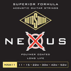 Rotosound Kielet akustiselle kitaralle Nexus Coated - Set Light 11-52 (NXA11)