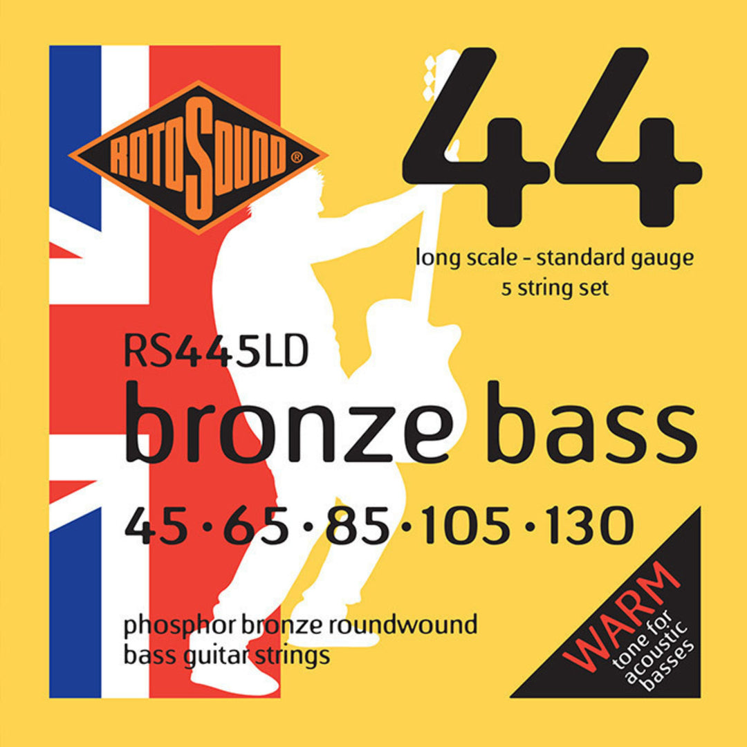 Rotosound kielet akustiselle bassolle Bronze Bass 44 - set 5-kielinen Standard 45-130 (RS445LD)