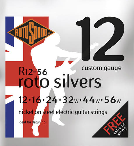 Rotosound Roto Silvers R12-56 -sähkökitaran strings 12-56