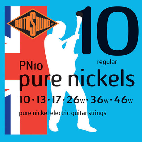 Rotosound Pure Nickels PN10 -sähkökitaran kielet 10–46