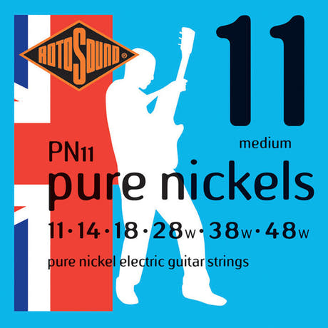 Rotosound Pure Nickels PN11 -sähkökitaran kielet 11-48