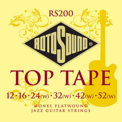 Rotosound Jazz Kitarat Strings Flatwound - Set Flatwound 12-52 (RS200)