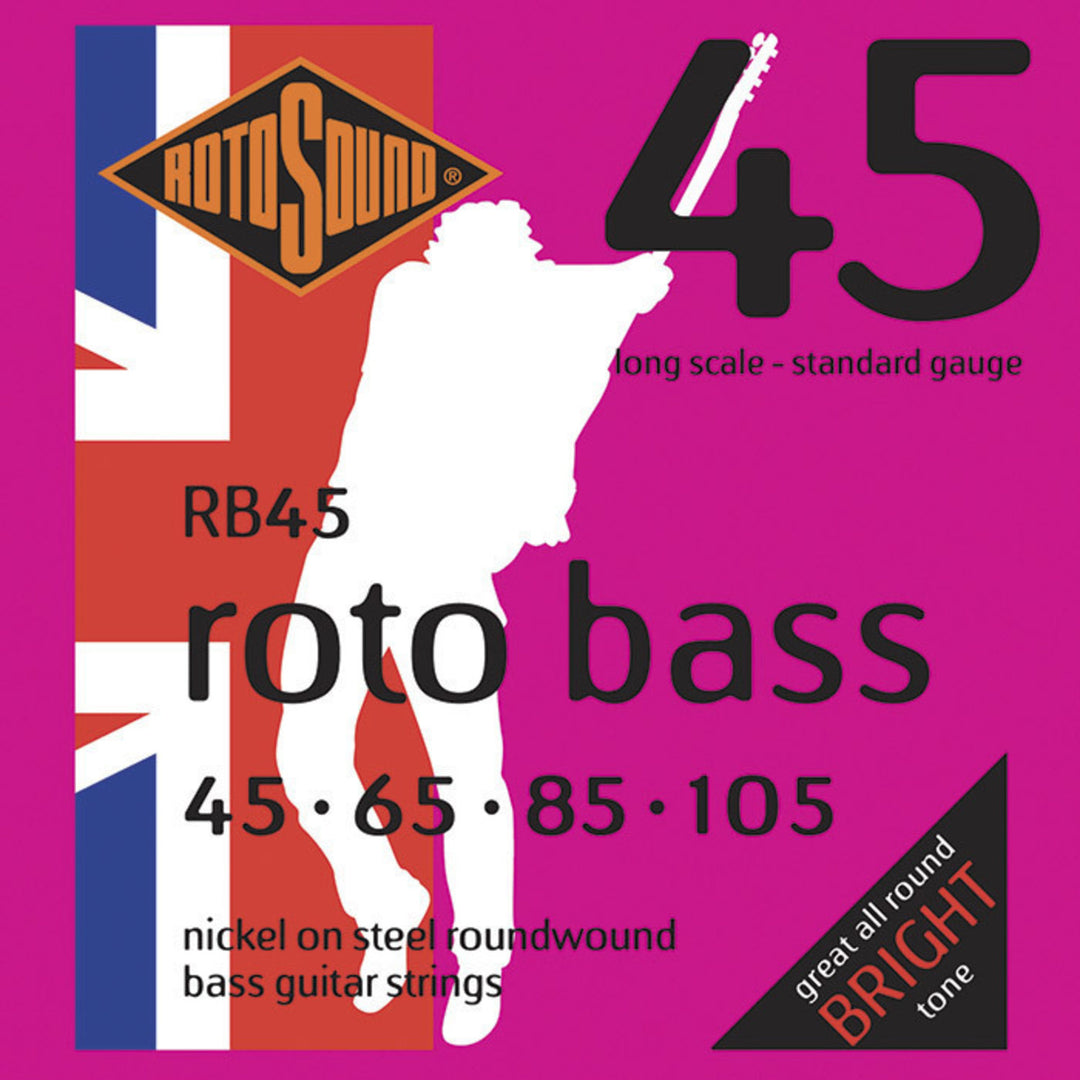 Rotosound sähköbassokielet Roto Bass – set 4-kielinen Nickel Standard 45-105 (RB45)