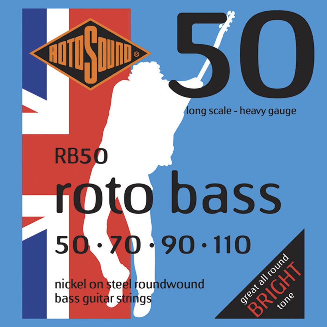 Rotosound E-bass-kielten Roto Bass - Set 4-string Nickel Heavy 50-110 (RB50)