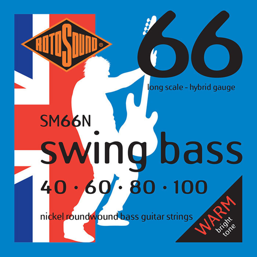 Rotosound E-bassokielet Swing Bass 66 - Set 4-string Nickel Hybrid 40-100 (SM66N)