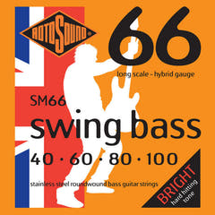 Rotosound E-Bass-kielet Swing Bass 66 - Set 4-string Hybrid 40-100 (SM66)
