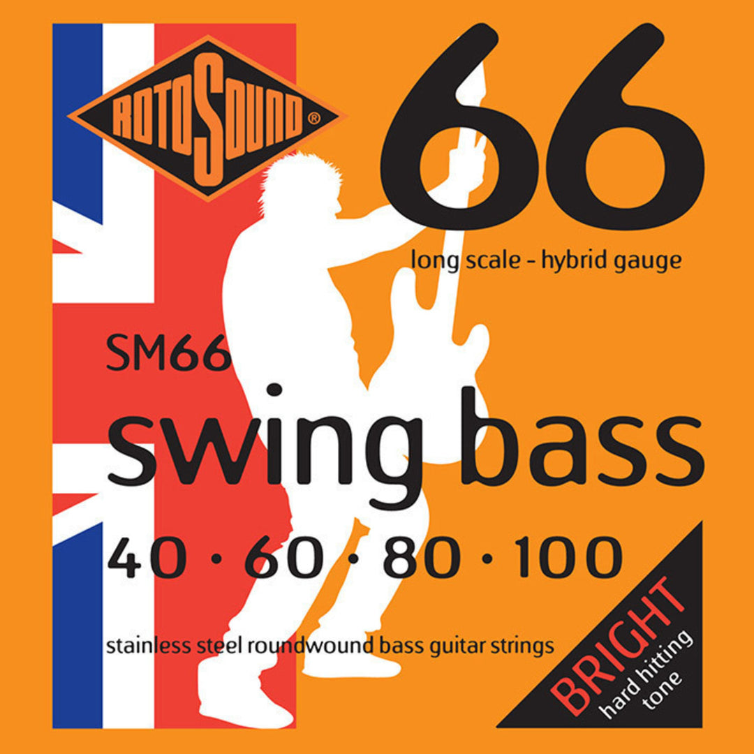 Rotosound E-Bass-kielet Swing Bass 66 - Set 4-string Hybrid 40-100 (SM66)