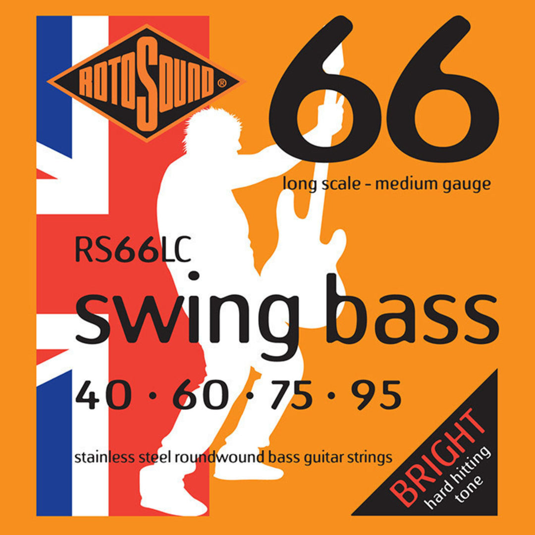 Rotosound E-bassokielet Swing Bass 66 - Setti 4-kielinen Medium 40-95 (RS66LC)