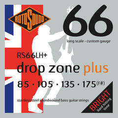 Rotosound sähköbasson kielet Swing Bass 66 - set 4-kielinen DROP ZONE PLUS Custom 85-175 (RS66LH+)