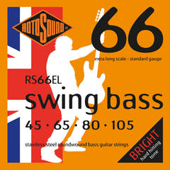 Rotosound E-bassokielet Swing Bass 66 – set 4-kielinen Ex long Custom 45–105 (RS66EL)