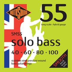 Rotosound E-Bass Kielet Solo Bass 55 - Setti 4-kielinen Hybrid 40-100 (SM55)