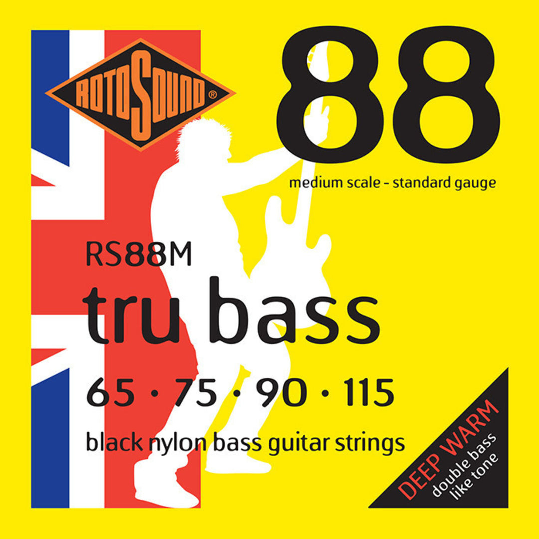 Rotosound E-Bass Strings Tru Bass 88 - 4-kielinen setti Extra Long // Extra long -mittakaava (33.5"/850mm–36"/915mm) (RS88EL)