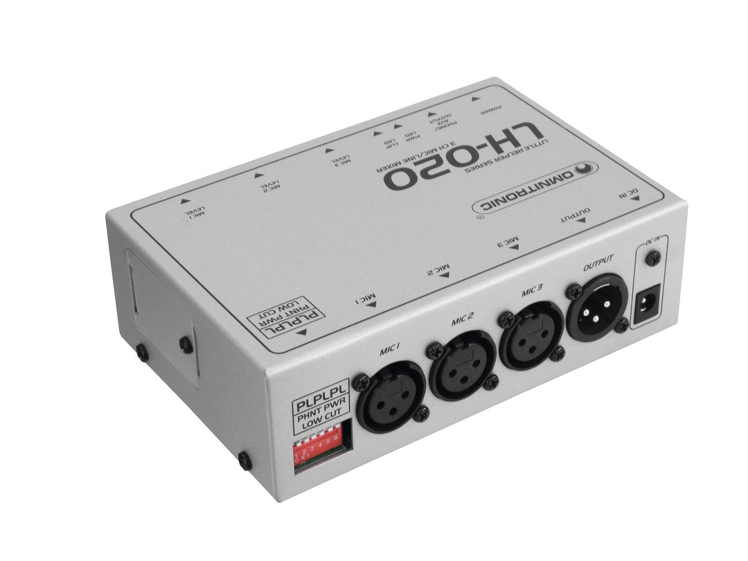 OMNITRONIC LH-020 3-kanavainen mikserimikseri