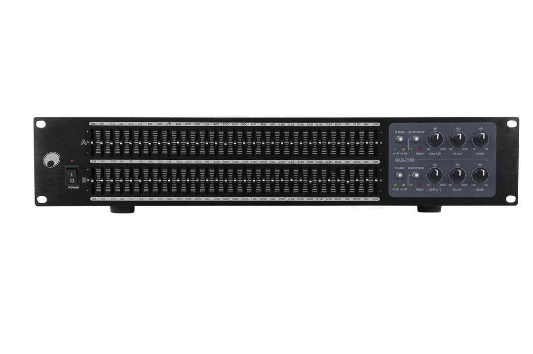 OMNITRONIC GEQ-2310 Ekvalisaattori 2x31-kaista