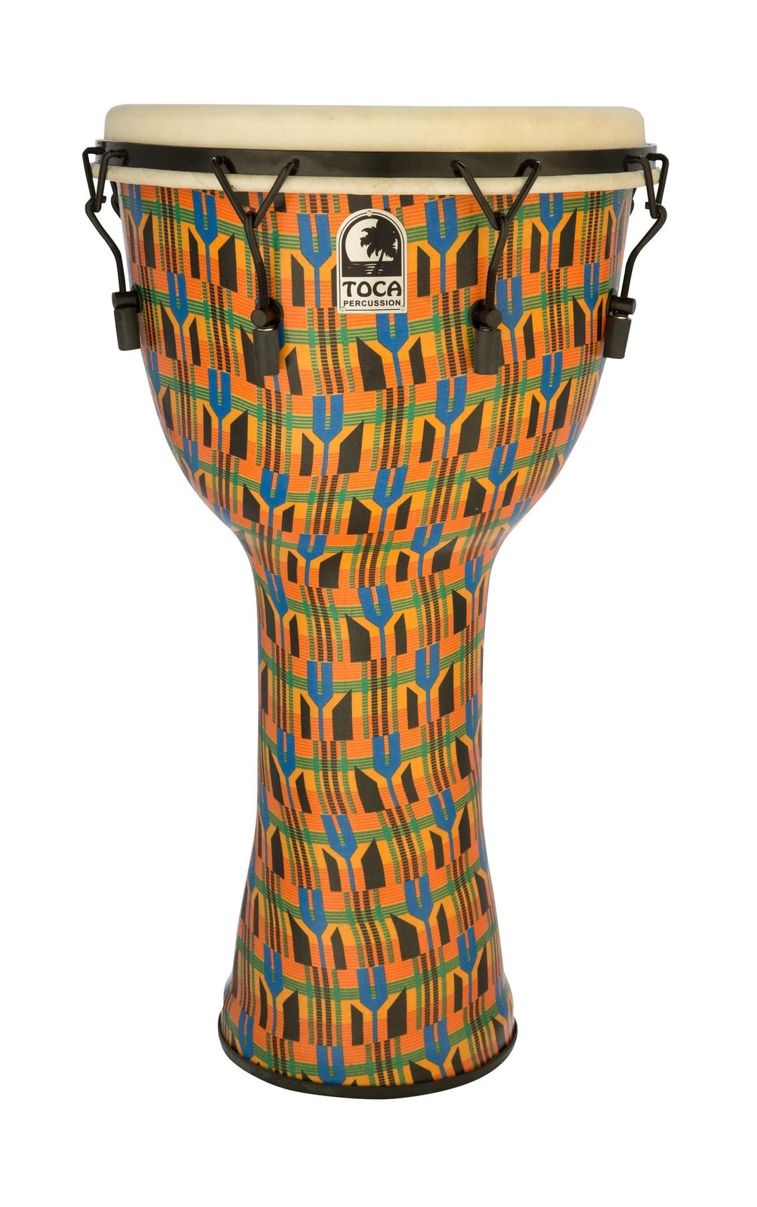 Toca Djembe Freestyle mekaanisesti viritettävä – Kente Cloth (SFDMX-14KB)