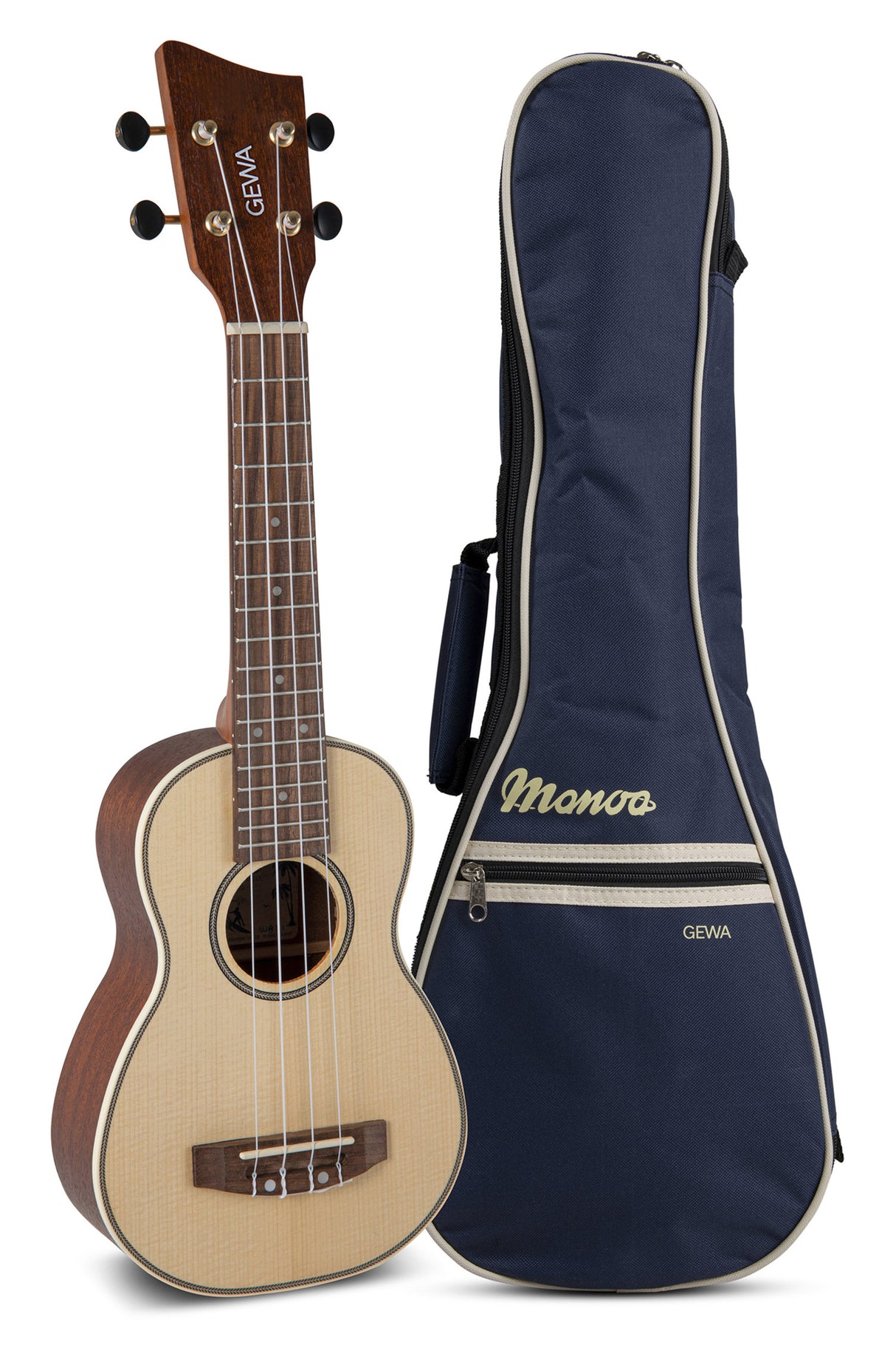 GEWA Soprano ukulele Manoa M-SO - Soprano (Sapelli matt)