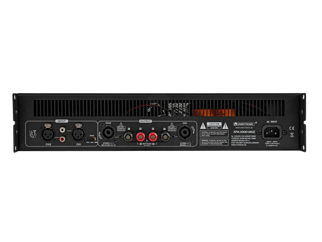 OMNITRONIC XPA-1000 MK2 Vahvistin