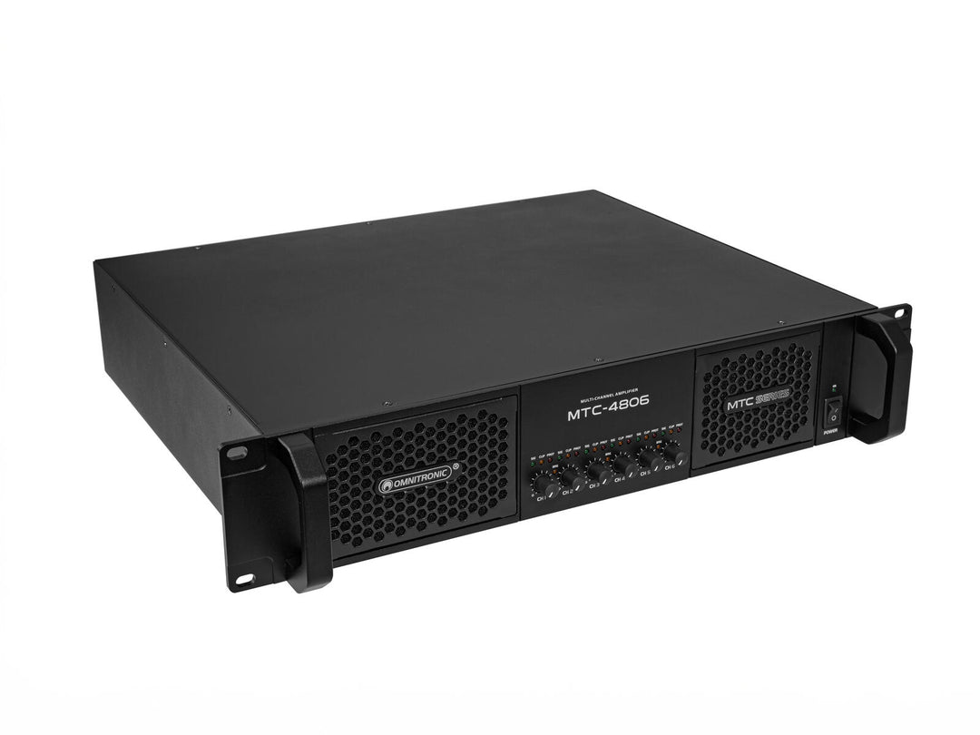 OMNITRONIC MTC-4806 6-kanavainen Vahvistin