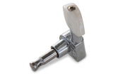 GEWA die-cast-enkeltmekanikker, stor perloid-knap i Grover-stil, 3+3