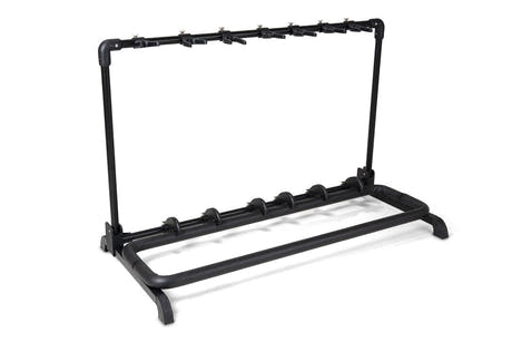 GEWA Multistand GS-107B -kitarateline 7 soittimelle, musta