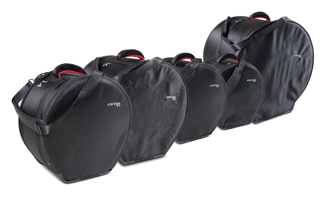 GEWA keikkalaukkusetti rumpuseteille SPS - 22" x 18", 12" x 10", 13" x 11", 16" x 16", 14" x 6,5"