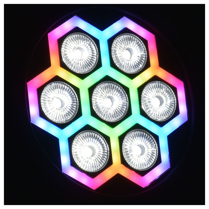 LIGHT4ME FRAME PAR 7x12 LED RGBW valokeila lyseffekt