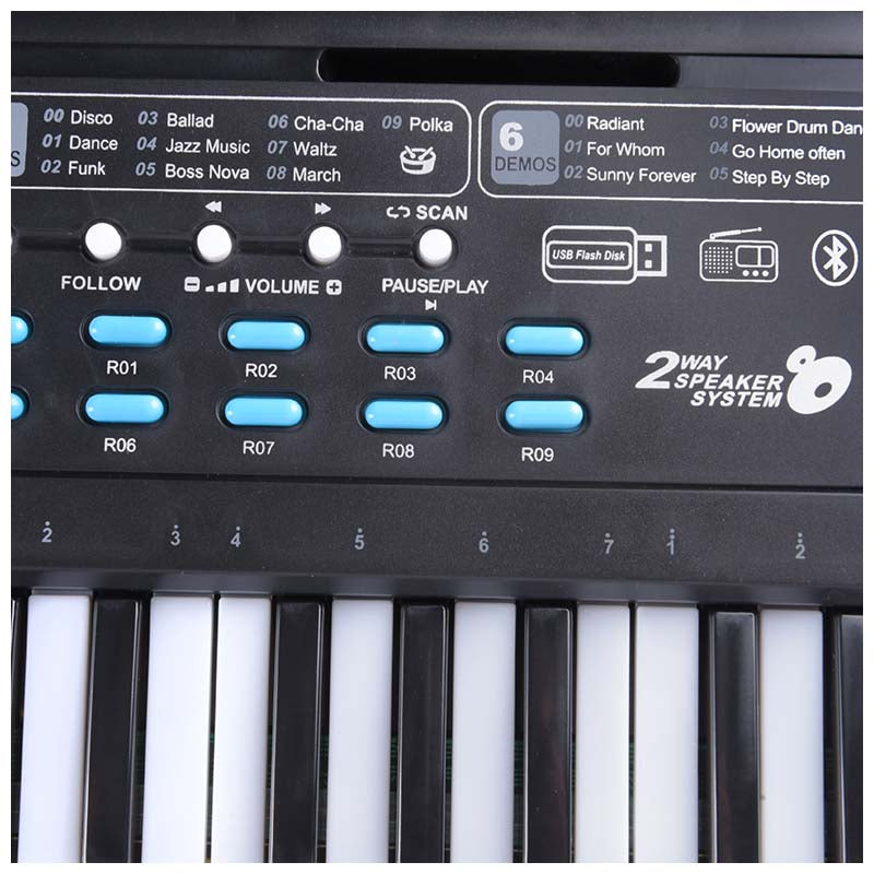 MQ 601 UFB PIANO urkutoimintonäppäimet mikrofonilla
