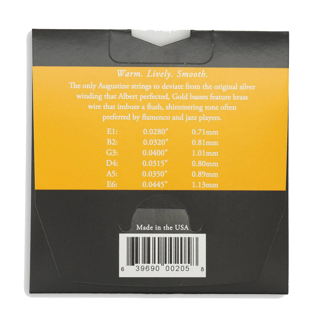 Augustine Strings klassiselle kitaralle Classic Label - Set Classic Gold (normal/medium)