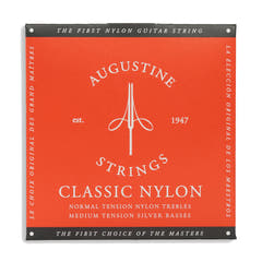 Augustine-kielet klassiselle kitaralle Classic Label – set Classic Red (normal/medium)