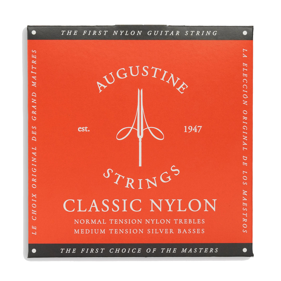 Augustine-kielet klassiselle kitaralle Classic Label – set Classic Red (normal/medium)