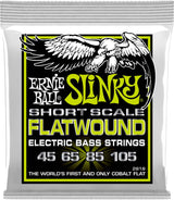 Ernie Ball P02818 flatwound Slinky lyhytskaalaiset bassokielet Regular
