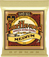Ernie Ball 3002 Earthwood 80/20 Medium 3-Pack