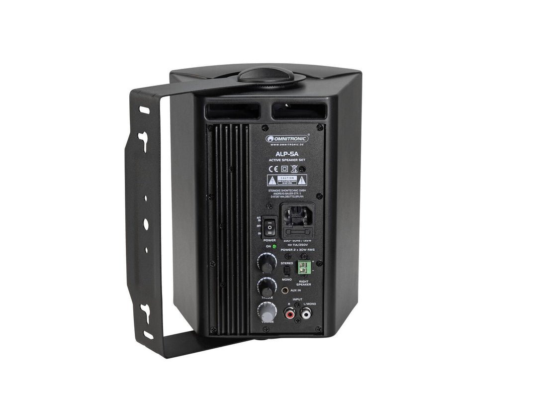 OMNITRONIC ALP-5A Aktiivikaiutin Set black