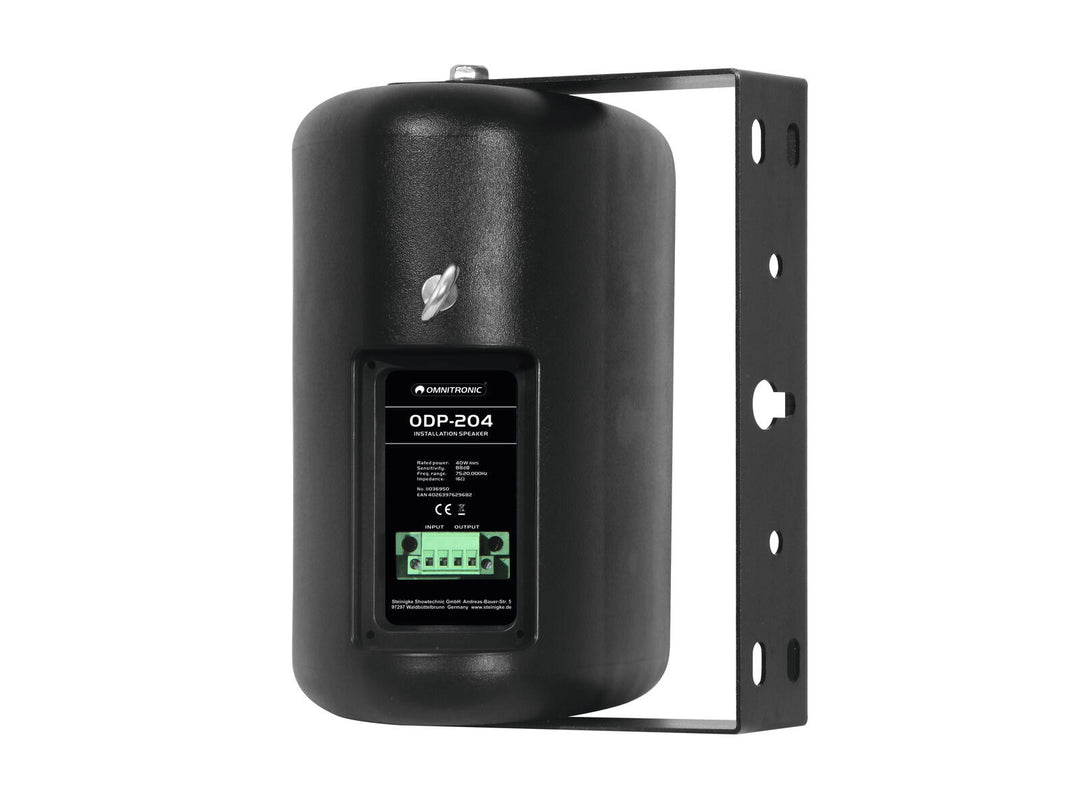 OMNITRONIC ODP-204 Asennuskaiutin 16 ohm black 2x