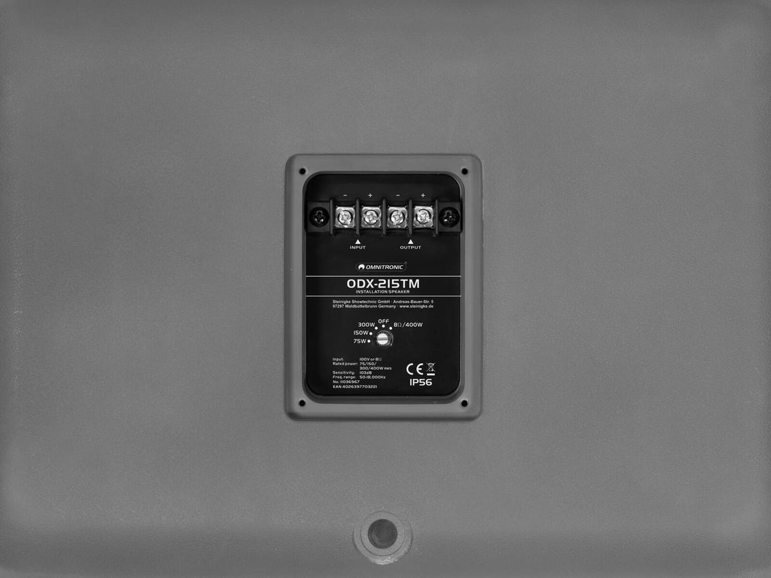 OMNITRONIC ODX-215TM Asennuskaiutin 100V dark gray