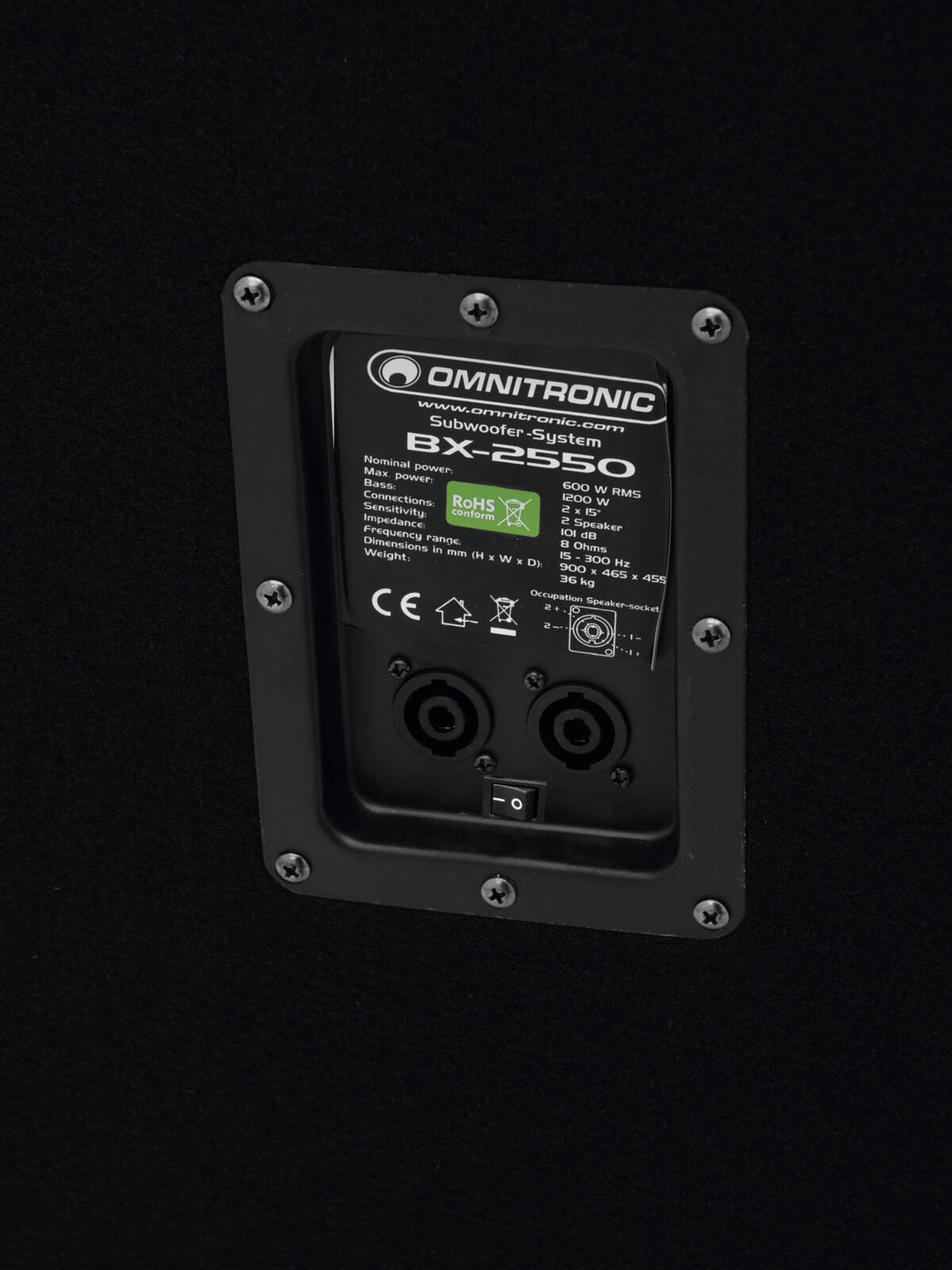 OMNITRONIC BX-2550-subwoofer 1200W