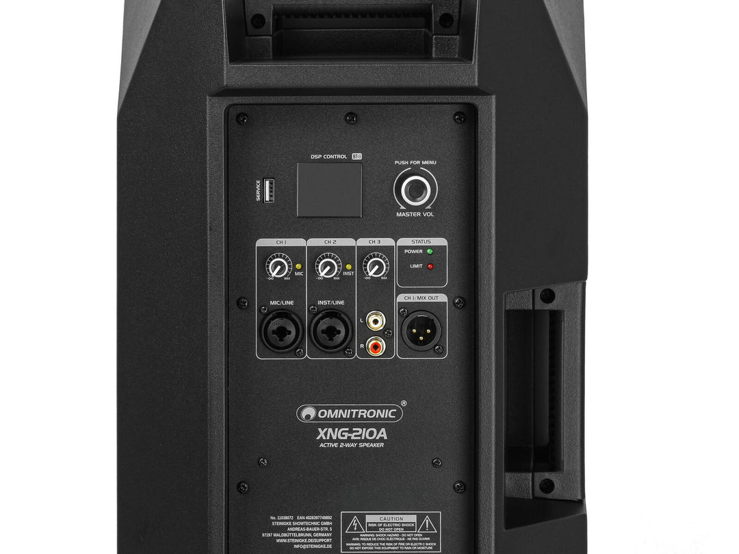OMNITRONIC XNG-210A 2-tie kaiutin, aktiivinen, DSP