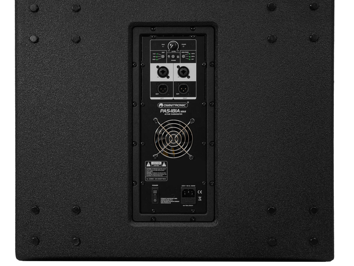 OMNITRONIC PAS-181A MK4 Subwoofer, active, DSP