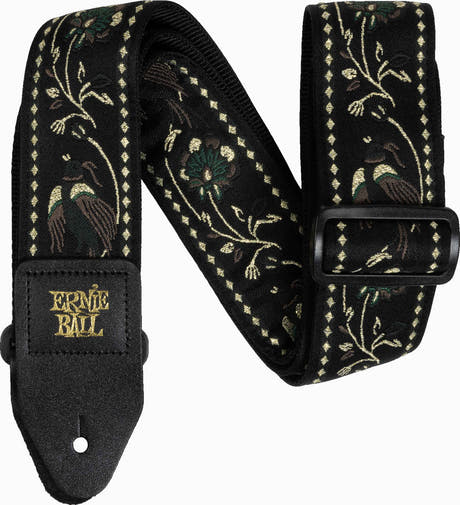 Ernie Ball 5372 Black Mukava fasaani -hihna