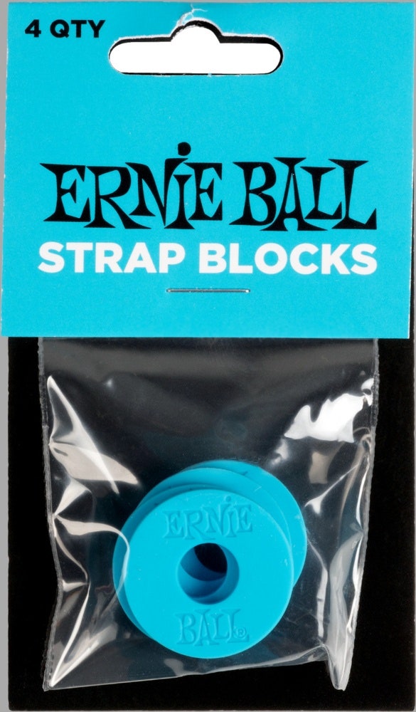 Ernie Ball 5619 hihnan lukituspalat, sininen, 4 kpl
