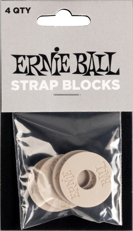Ernie Ball 5625 hihnan lukituspalat, harmaa, 4 kpl