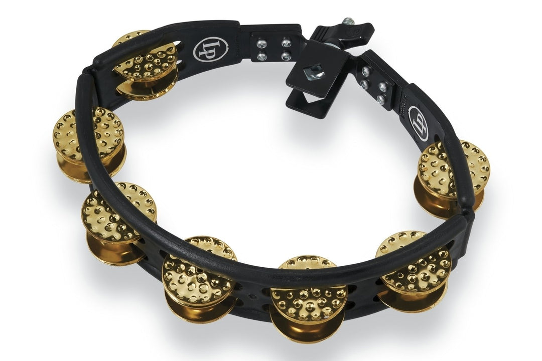 Latin Pundistussoittimet Tambourine Cyclops mountable - Dimpled Brass, black (LP179)