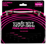 Ernie Ball EB-6387, litteä patch-kaapeli White, monipakkaus