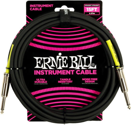 Ernie Ball 6399 Instrument Cable 4,5 Meter (15 ft) - Black