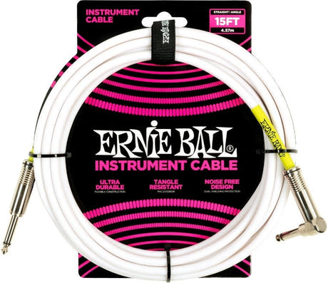 Ernie Ball 6400 instrumenttikaapeli 4,5 Meter (15 ft) - White