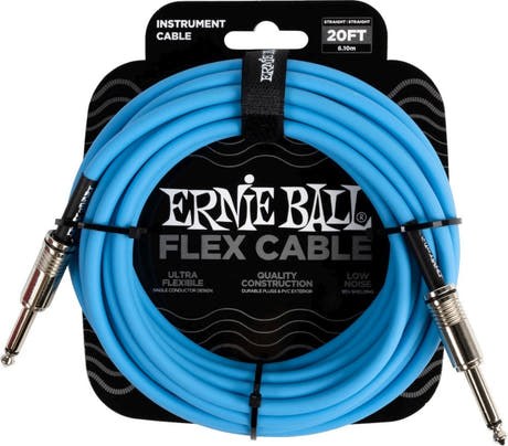 Ernie Ball 6417 FLEX instrumenttikaapeli 6m - Blue